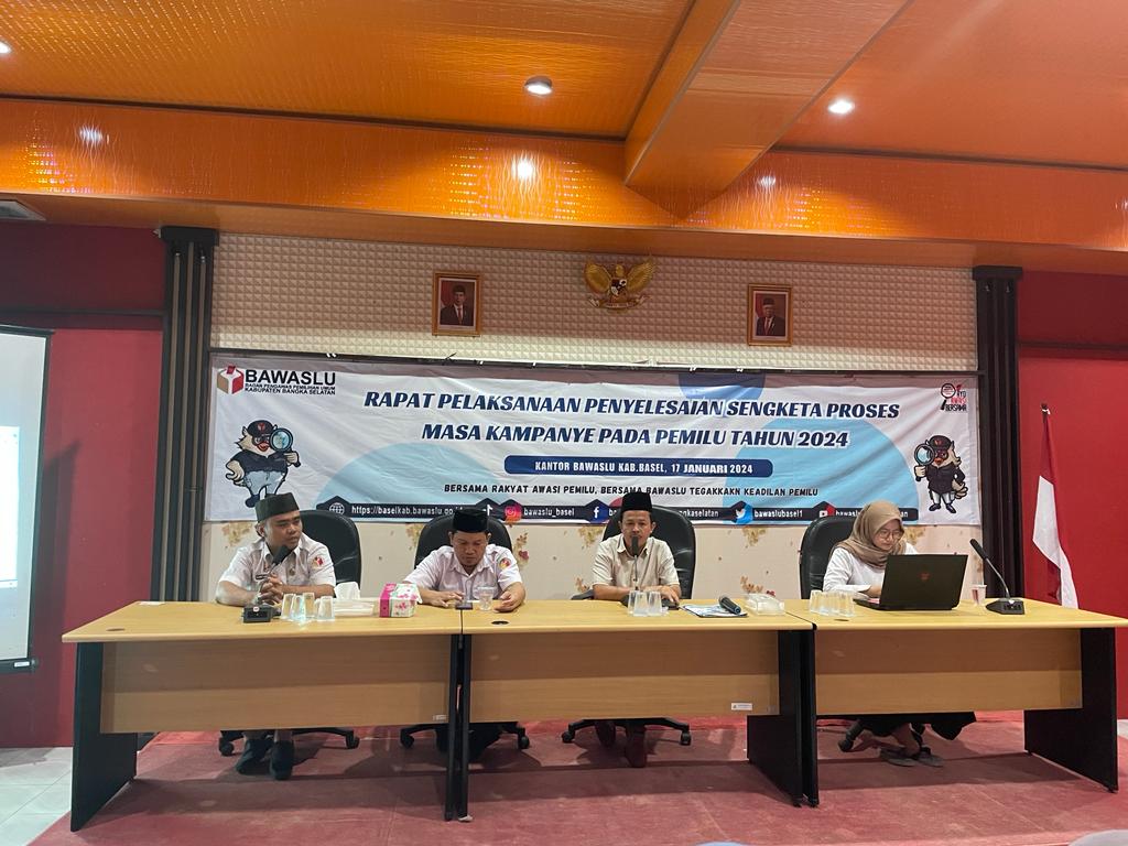 Rapat Pelaksanaan Penyelesaian Sengketa Proses Masa Kampanye Pada Pemilu Tahun 2024