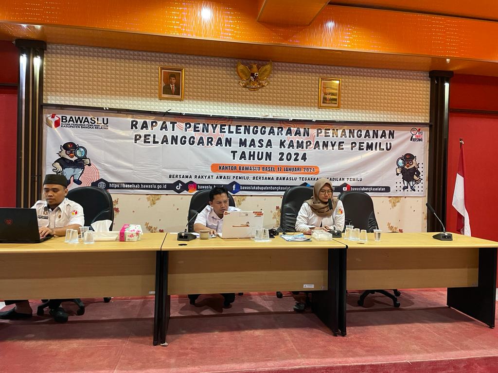 Rapat Penyelenggaraan Penanganan Pelanggaran Masa Kampanye Pemilu Tahun 2024