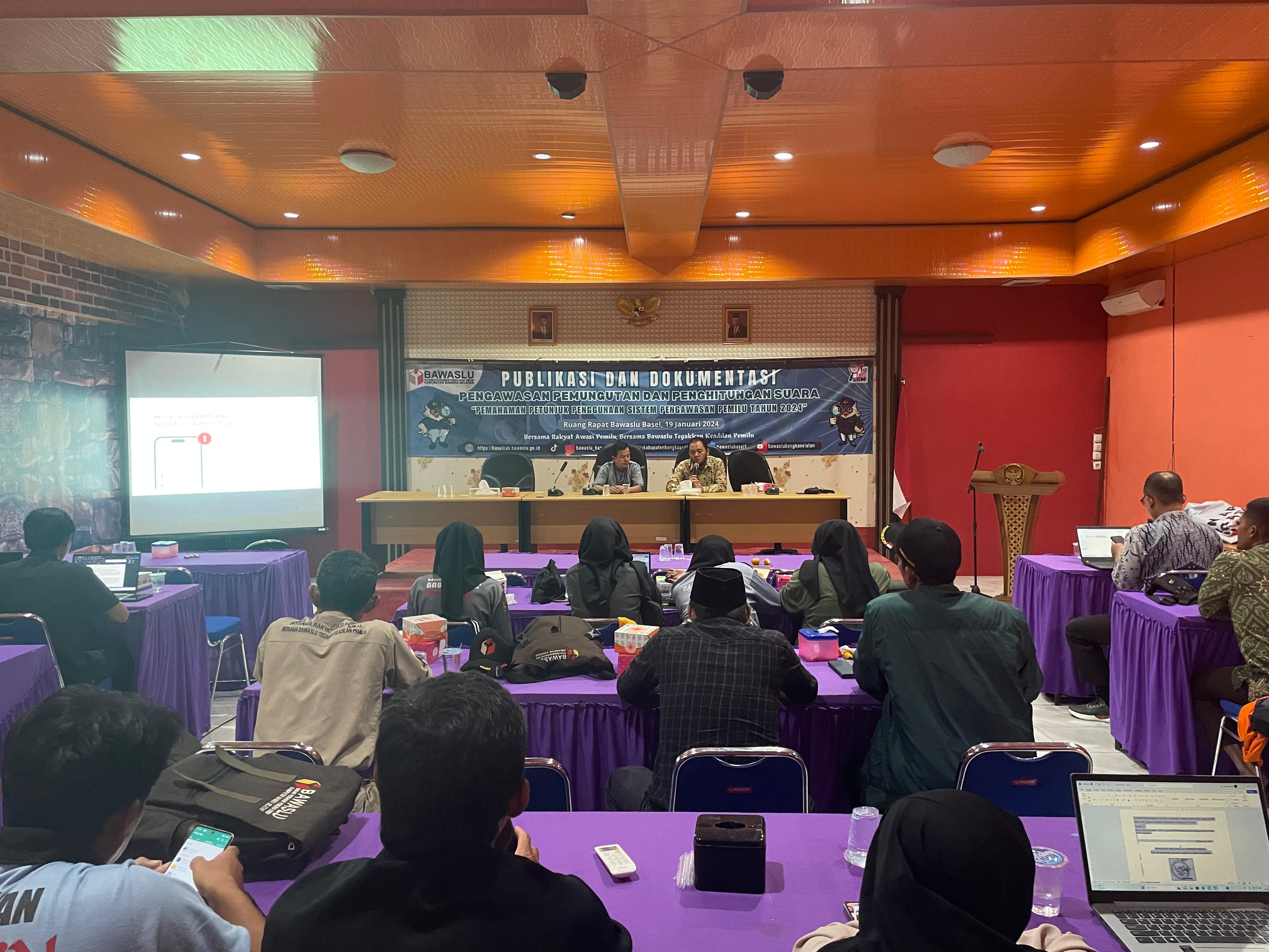Publikasi dan Dokumentasi Pengawasan Pemungutan dan perhitugan suara “Pemahaman petunjuk penggunaan sistem Pengawasan Pemilu Tahun 2024”