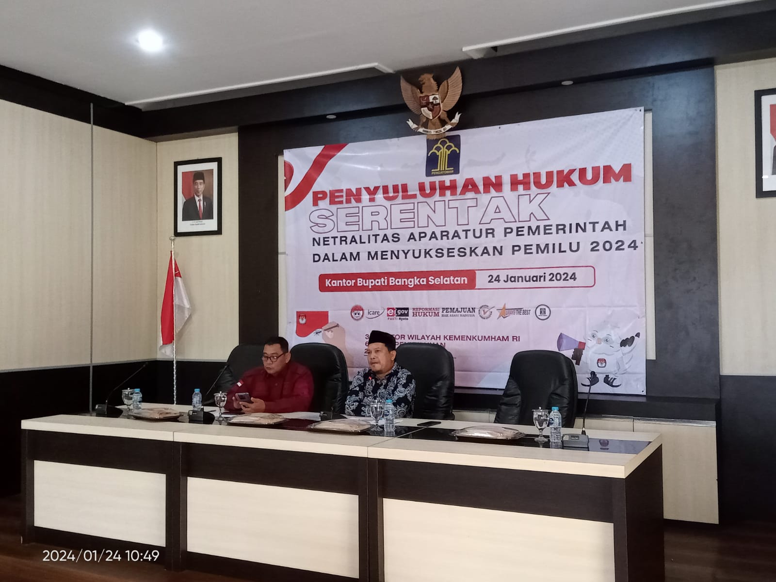 Penyuluh Hukum Serentak Netralitas Aparatur Pemerintah dalam Menyukseskan Pemilu 2024