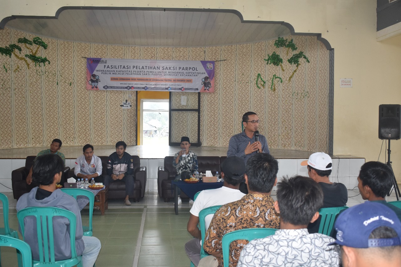 Fasilitasi saksi PARPOL Tingkat kecamatan