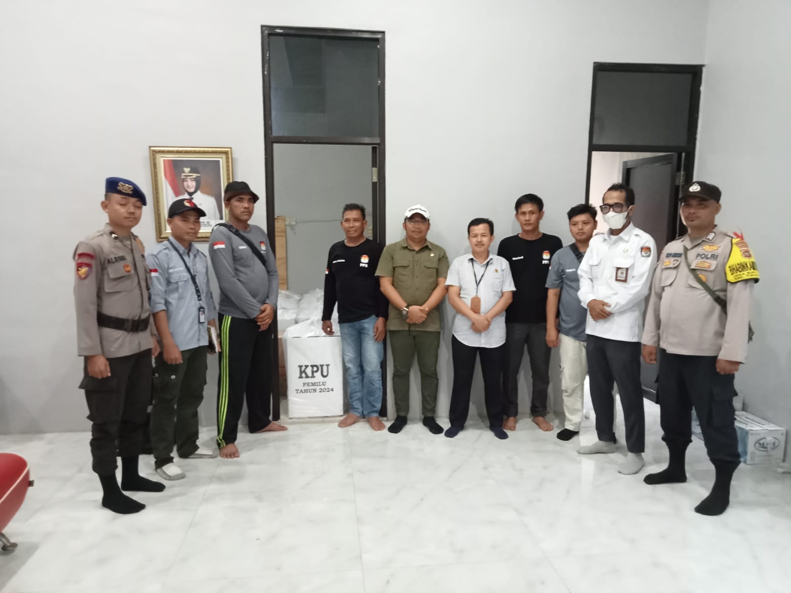 Ketua Bawaslu Bangka Selatan Melakukan Monotoring Kesiapan Pemilu 