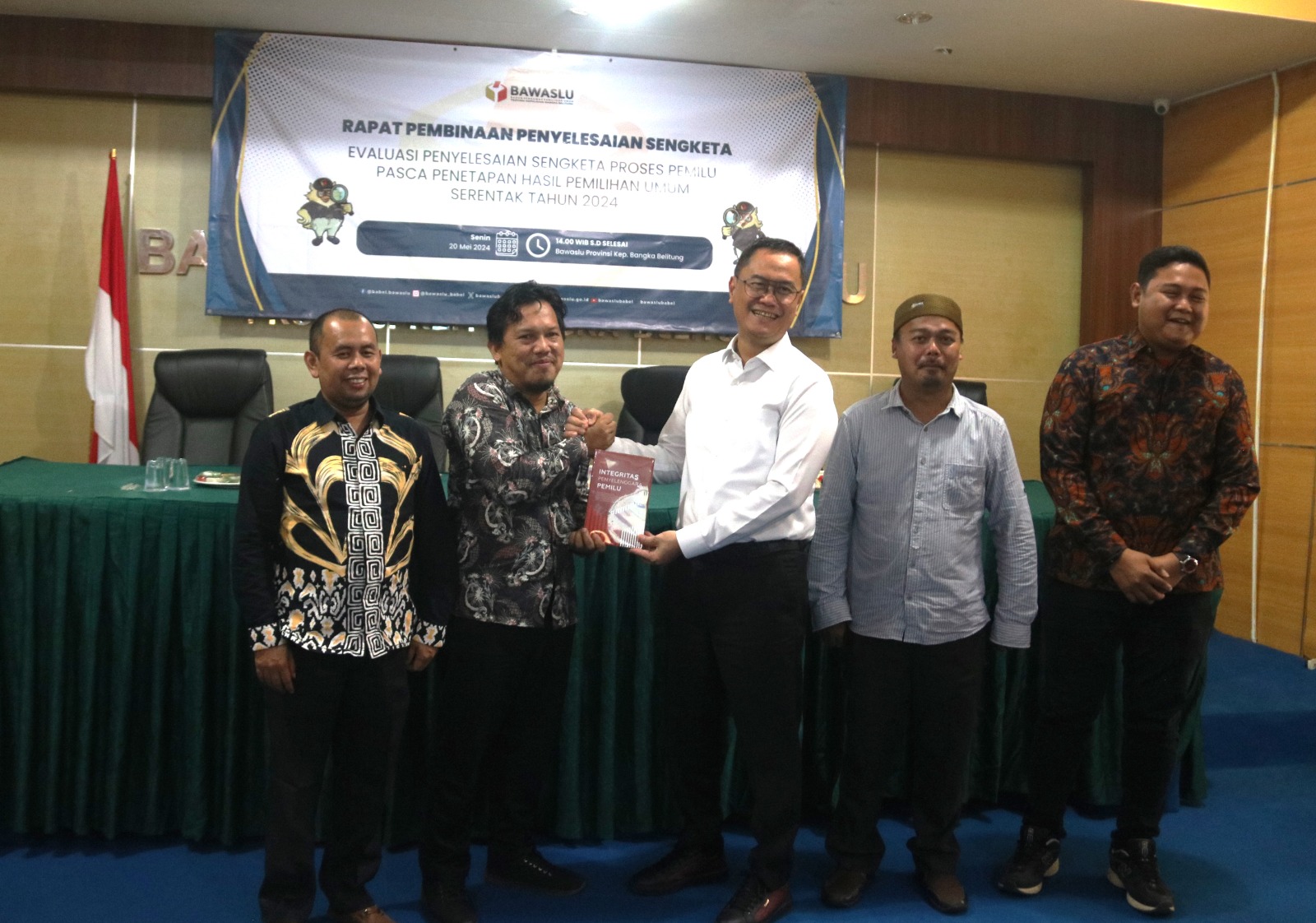 Bawaslu Bangka Selatan Hadiri Rapat Pembinaan Penyelesaian Sengketa di Bawaslu Provinsi Kepulauan Bangka Belitung