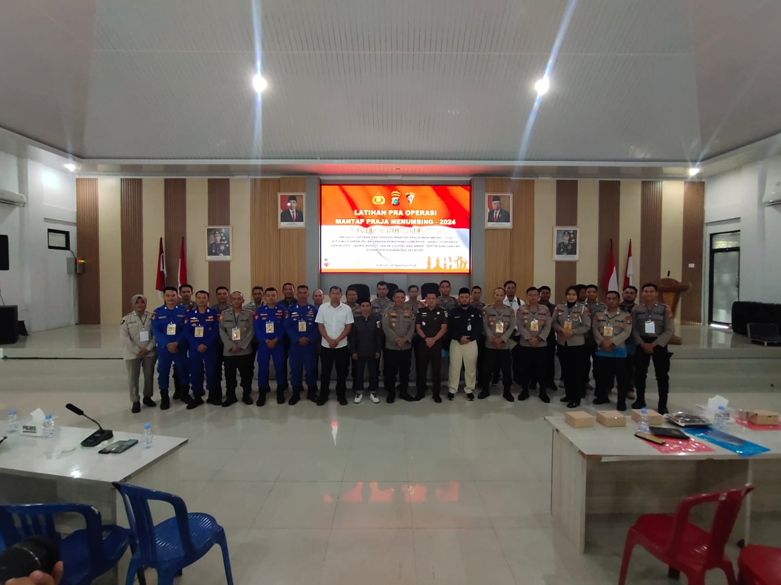 Bawaslu Bangka Selatan Ikuti Latihan Pra Operasi Mantap Praja Menumbing 2024