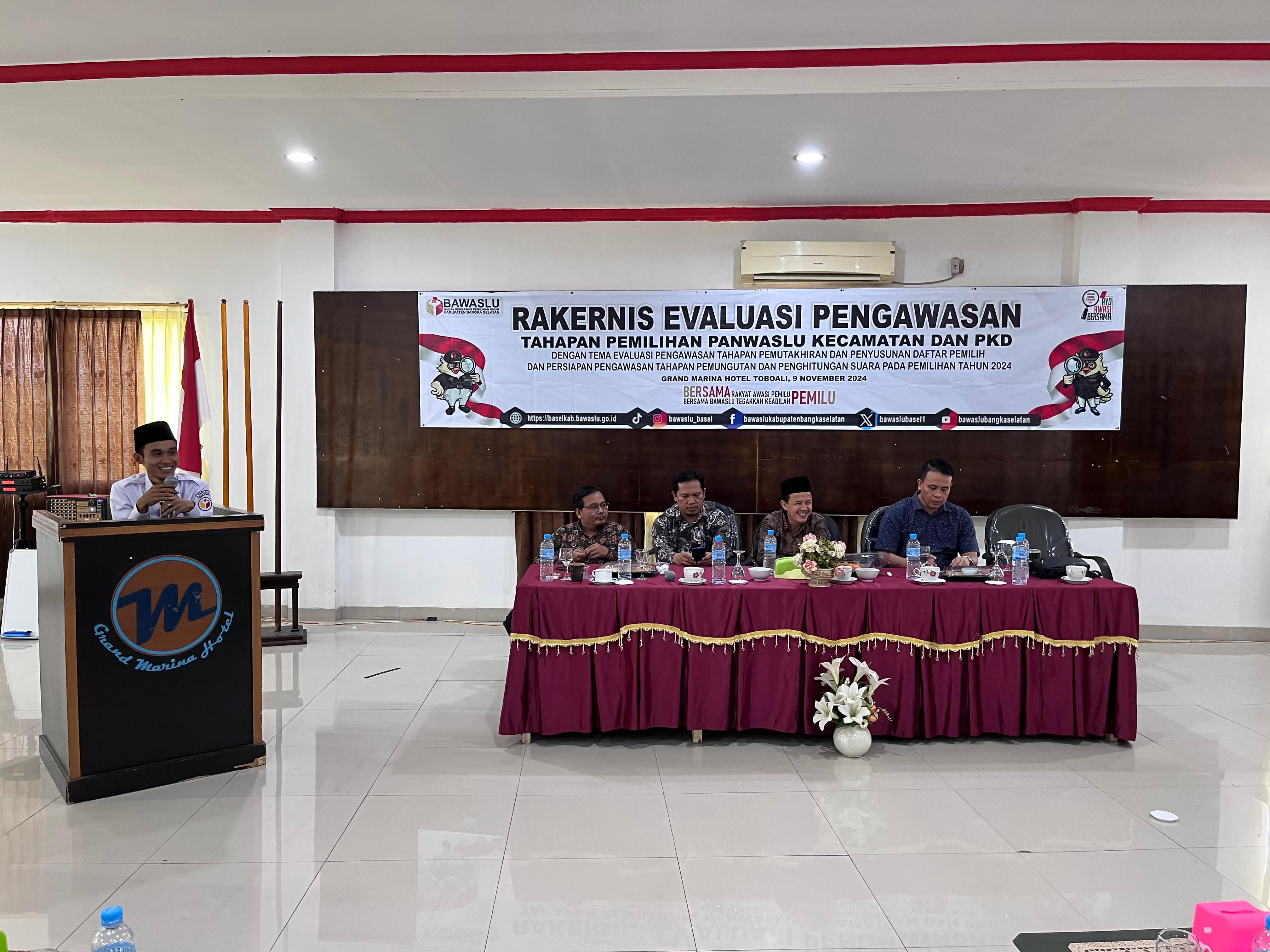 Optimalkan Pengawasan Pemilu 2024, Bawaslu Bangka Selatan Gelar Rakernis Evaluasi Pemutakhiran Daftar Pemilih dan Persiapan Pemungutan Suara