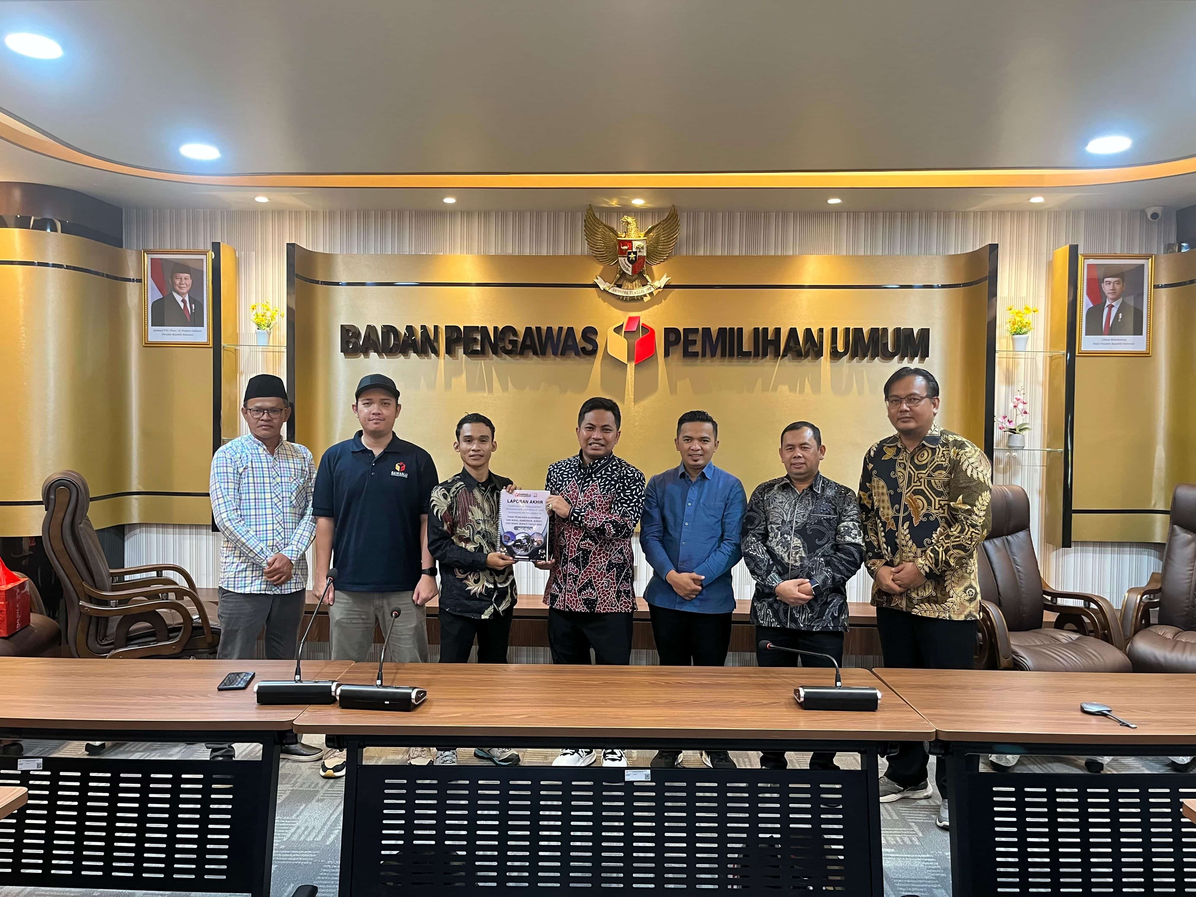 Bawaslu Bangka Selatan Laporkan Capaian Pencegahan dan Partisipasi Masyarakat 2024 ke Bawaslu RI