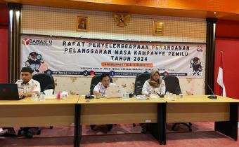 Rapat Penyelenggaraan Penanganan Pelanggaran Masa Kampanye Pemilu Tahun 2024